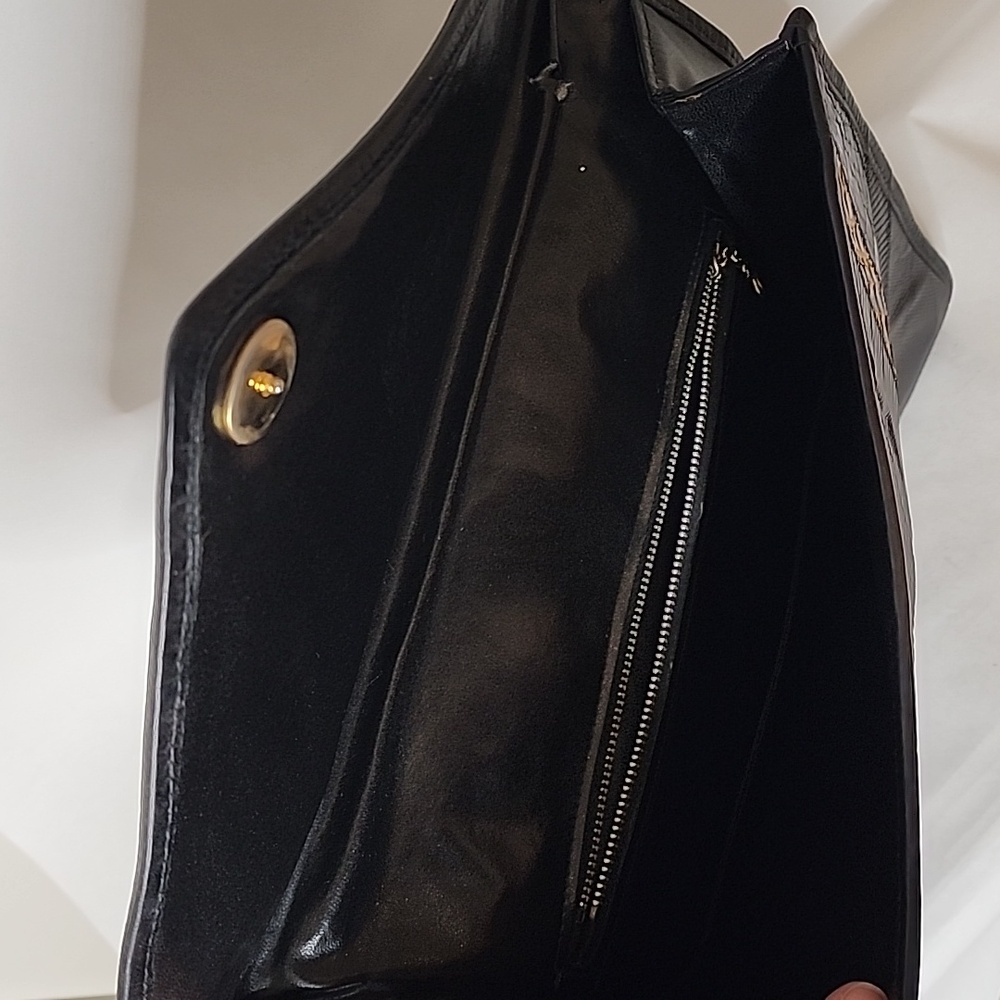 Vintage 1970s Python Snake Lizard Patchwork Clutc… - image 6